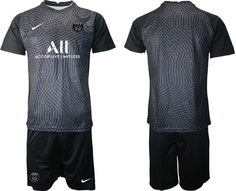 Men 2020-2021 club Paris St German black goalkeeper Soccer Jerseys